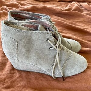 Toms Desert Ankle Bootie Wedges
